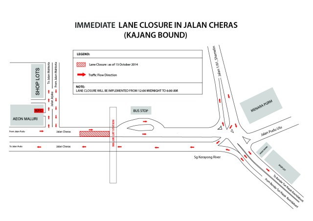 SHORT - TERM LANE CLOSURE IN JALAN CHERAS_24-30 Sept