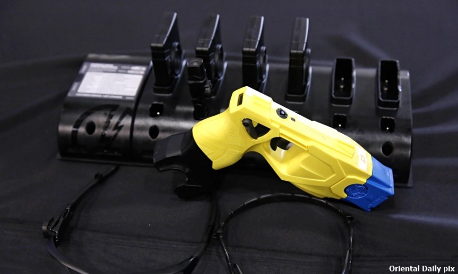 Launching of Coach Training System TEA ( Taser Electro Shock Gun, Evidence .com & Axon Body Camera at Pulapol Kuala Lumpur on August 24,2015. Luqman